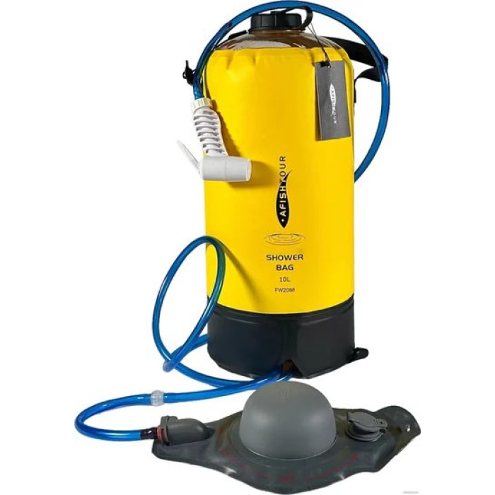 Душ походный AfishTour 10L Camp Shower Bag PVC 500D 516164 (желтый)