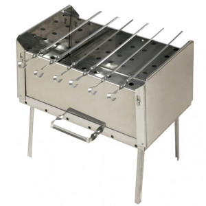 Складной мангал КЕДР плюс Мангал-дипломат + 6 шампуров