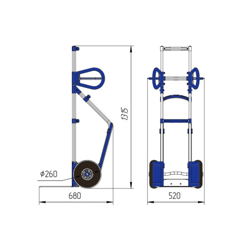 Тележка грузовая ТГ 150М-1