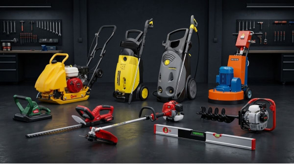 В прокат поступили новые товары: мойки Karcher, мотобур, триммер и техника для работ